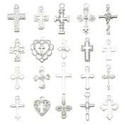 🤍 Silver Serenity & Sacred Whispers Bright Silver 20 Piece Charms🤍