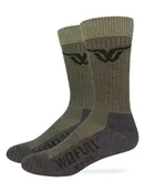 Wilfull Wear, Men's Green Crew Cut Socks, 2 pk