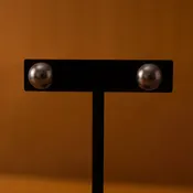 Black Tahitian Pearl Stud Earrings