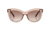 Tom Ford Odette Sunglasses – Champagne Oversized Frames — Lyons Optometry