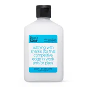 Bathing with sharks (for that competitive edge in work and/or play). <b>body scrub</b>