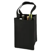 Reusable 4 Bottle Wine Tote Bag