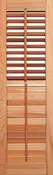 Cedar Plantation Movable 2 1/2" Louver Cedar Exterior Shutters (pair)