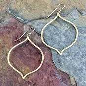 Thalia Brass Earring — K. DiResta Design