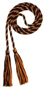 Black and Orange Intertwined Cord