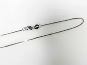 14K White Gold Box Chain 16", New