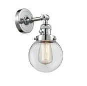 Innovations LED Wall Sconce in Polished Chrome from the Franklin Restoration collection - 203SW-PC-G202-6-LED