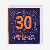 30 Hugely Happy Birthday 30th Birthday Card