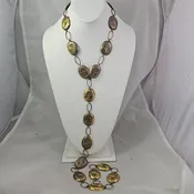 Brass link concho belt