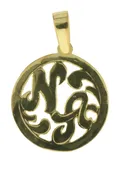10k Gold NA Scripted Pendant