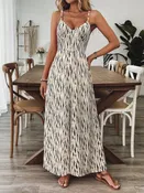 Backless Spaghetti Strap Wide-Leg Jumpsuit