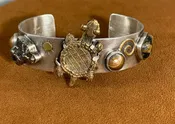 Antique Turtle and Meteorite by Victoria Maase Stoll