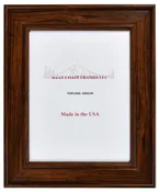 14041 - 2" Rustic Walnut Poly Picture Frame
