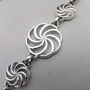 Armenian Eternity Symbol Bracelet in Sterling Silver