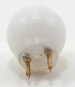 12v round white pin-in ceiling globe