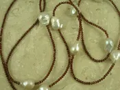 24″ Garnet And Baroque Pearl Necklace/It’s A Wrap
