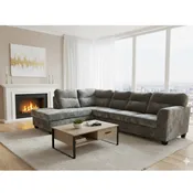 1431 Mercury Grey Chaise Sectional