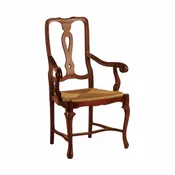 COUNTRY QUEEN ANNE ARM CHAIR