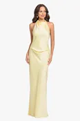 "Amina" Satin Halter Dress