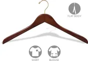 Walnut Wood Top Hanger (17" X 1/2")
