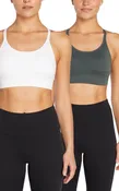 2 Pack Mary Jane Seamless Sports Bra - Urban Chic White