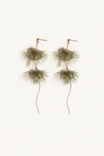 Adina Strand Earrings - Olive