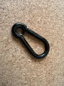 Black Caribiner Clips 3/8" - Rope Ends
