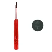 Extra Battery and Mini Screwdriver