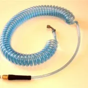25′ Coiled Hose with both Tank and Swivel Connectors
