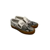 AGL Size 2 White/Gray Slip on Snake Look NWOT SHOE