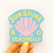 Sunshine and Seashells Sticker