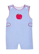 Applique Button Tab John John - Apple
