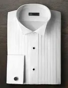 50'S BROADCLOTH WING 1/2 PLEAT SHIRT #5959