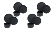 American Modern Dinnerware Set - 12 piece - Matte Black