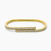 Paperclip Diamond Bangle