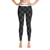 Black Flag Flake Pattern Yoga Leggings
