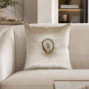 Agate Cashmere Velvet Pillow