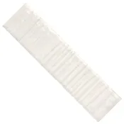 Alabaster White Groove Textured Ceramic 2x8 Subway Tile