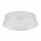 12" Clear High Dome PET Lids for Catering Trays