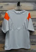 EPTM Color Block Tee, Silver / Orange
