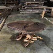 Burl Wood Coffee Table – Handcrafted in Nashville, TN