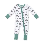 Angel Dear Black Bears Convertible Bamboo Romper