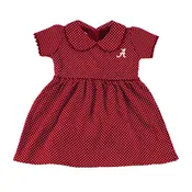 Alabama Pin Dot Peter Pan Dress With Bloomers