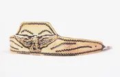 ALM-107-TG-E Cowboy Boot Tips - Square Toe - Embossed Gold and Black with Eagle