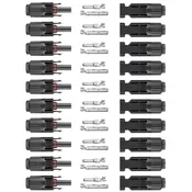 10 Pack Male/Female MC4 Connectors - Battery Hookup