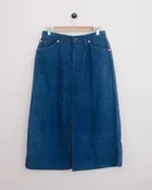 1970s Vintage Levi's Orange Tab Denim Midi Skirt