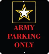 Army Parking Sign 8 X 10