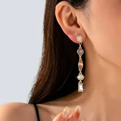 Brielle Linear Drop Earrings