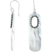 Artfully Angular Mother of Pearl Earrings