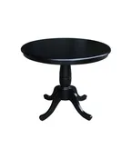 36" Round Dining Table in Black by John Thomas — Carroll's Furniture